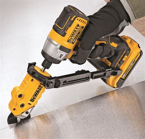 sheet metal shear drill attachment|cordless drill metal shear attachment.